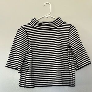 3/4 Length W by Worth, Striped Cowl neck Tshirt, Women’s P